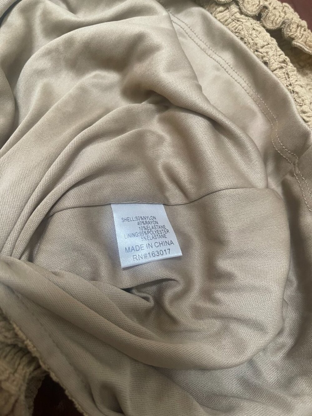 Princess Polly Beige Textured Shirred Maxi Skirt US 4 - Picture 7 of 8